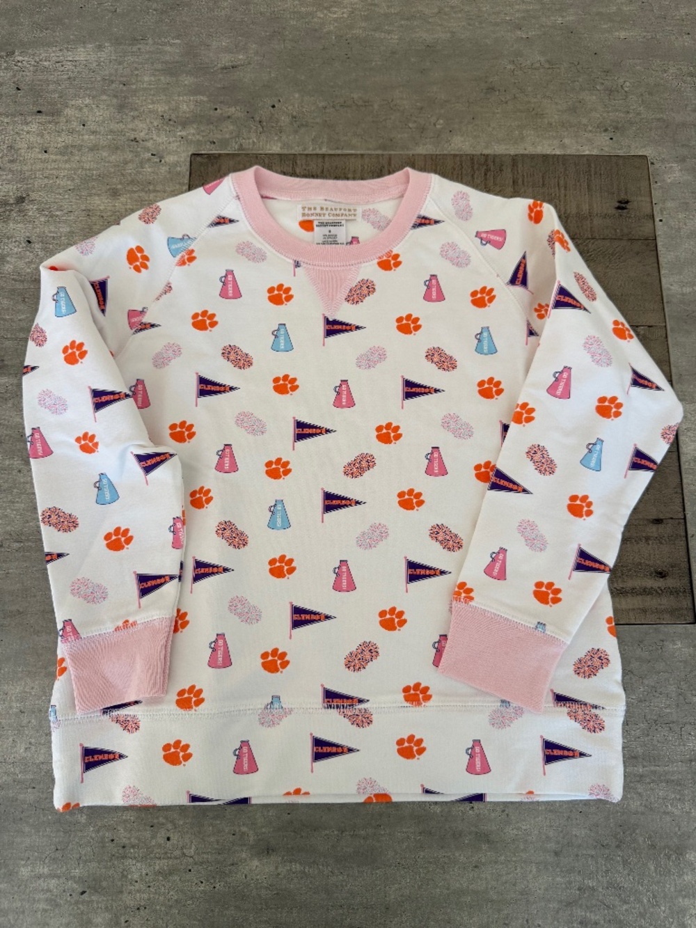 The Beaufort Bonnet Company Clemson Sweatshirt size 6